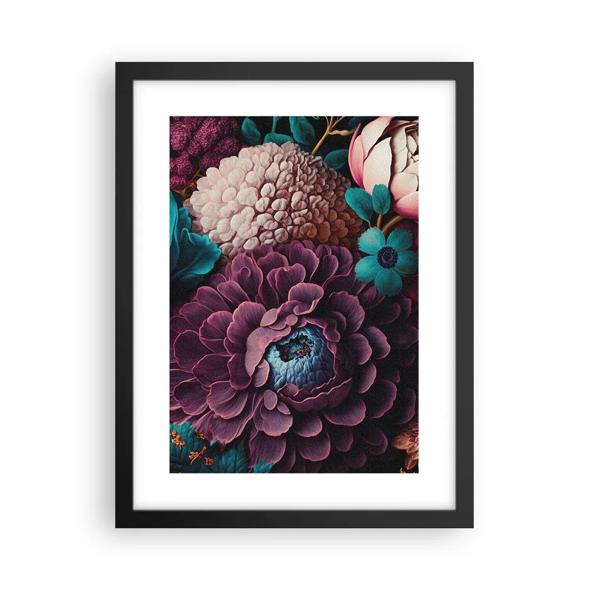 Poster in black frame - Rich Nature - 30x40 cm