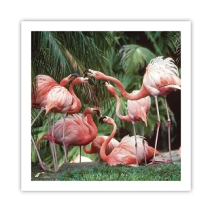 Poster - Afternoon Gossip - 60x60 cm