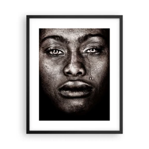 Poster in black frame - One Tear - 40x50 cm