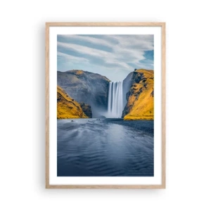 Poster in light oak frame - Eternal Being, Eternal Movement - 50x70 cm
