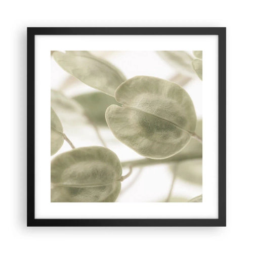 Poster in black frame - In the Beginning There Were Leaves… - 40x40 cm