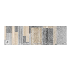 Photo Wallpaper Sample Premium Sand - Composition: Keep Upright - Abstraction, Lines, Pastel - 100x30 cm