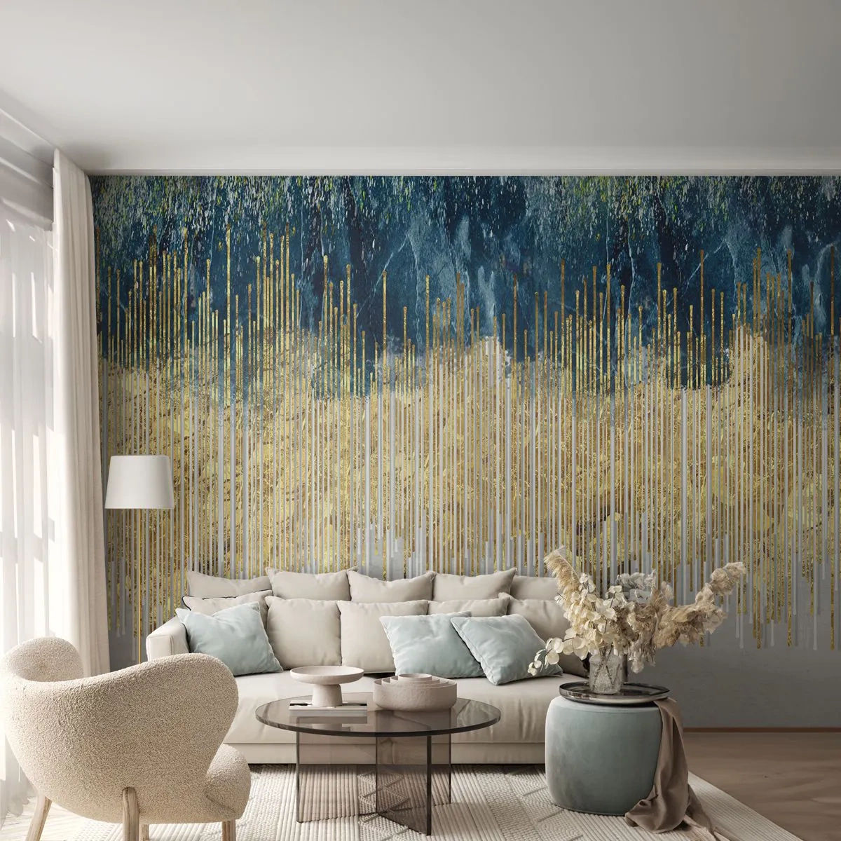 Photo Wallpaper Standard Eco - Glided Border - Piece, Art Deco, Contemporary - 200x140 cm