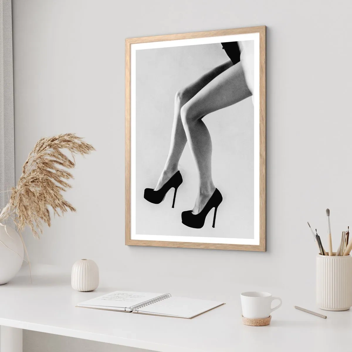 Poster in light oak frame - Eternal Womanhood - 30x40 cm