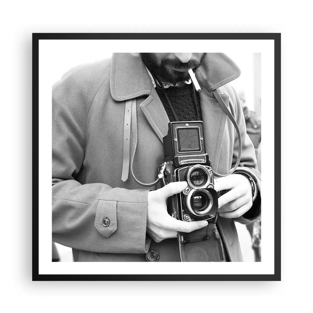 Poster in black frame - In Retro Style - 60x60 cm