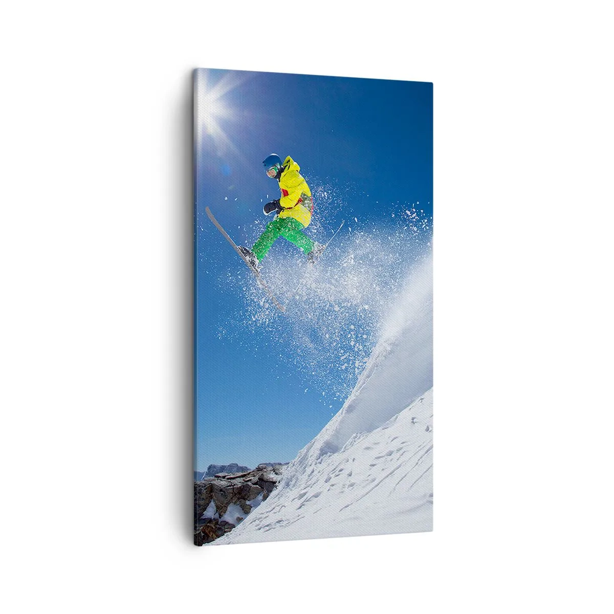 Canvas picture - Dancing with the Mountains - 45x80 cm