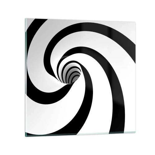 Glass picture - Let the Whirl Draw You in? - 50x50 cm