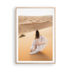 Poster in light oak frame - Escape to Freedom - 70x100 cm
