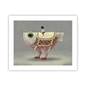 Poster - Fish Jockey - 50x40 cm
