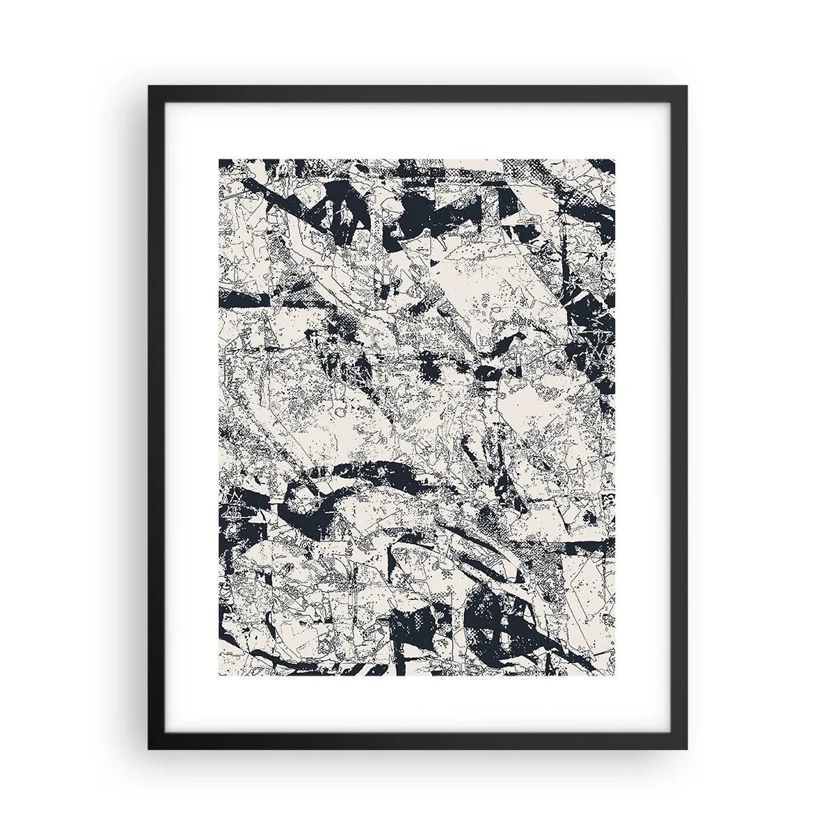 Poster in black frame - Infilitration of Opposites - 40x50 cm