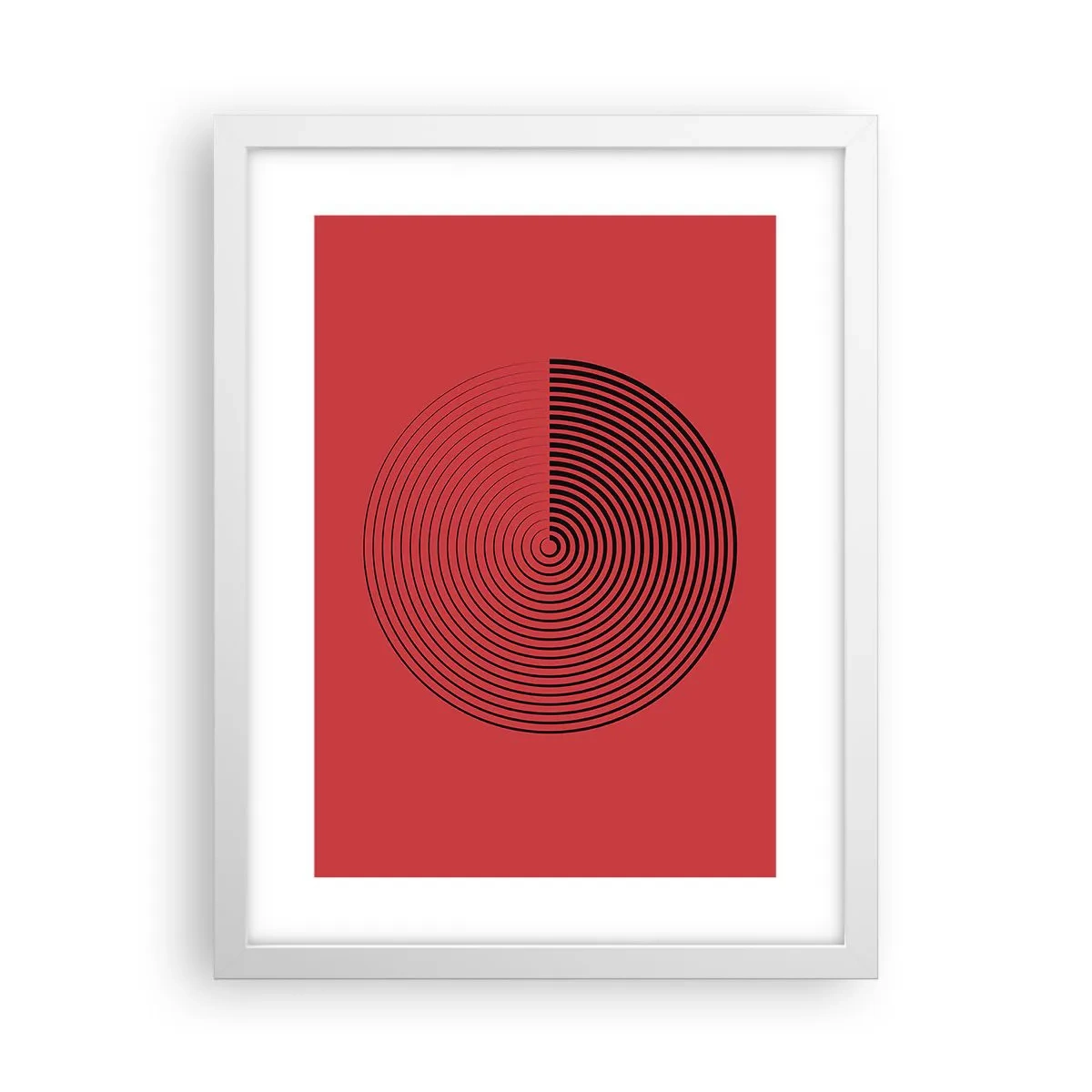 Poster in white frmae - Circular Movement - 30x40 cm