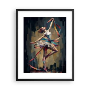 Poster in black frame - Dance with a Ribbon - 40x50 cm