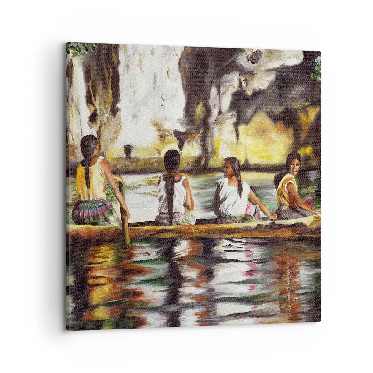 Canvas picture - Polinesian Paradise - 50x50 cm