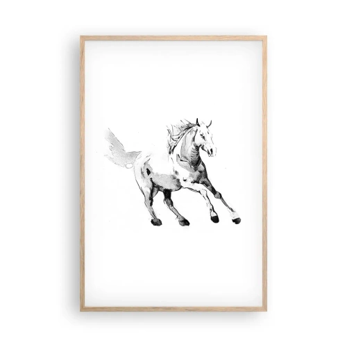 Poster in light oak frame - Untamed Soul - 61x91 cm