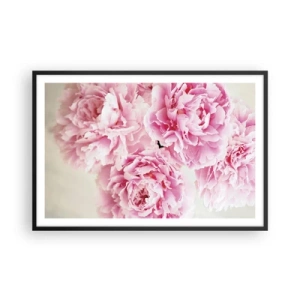Poster in black frame - In Pink  Splendour - 91x61 cm