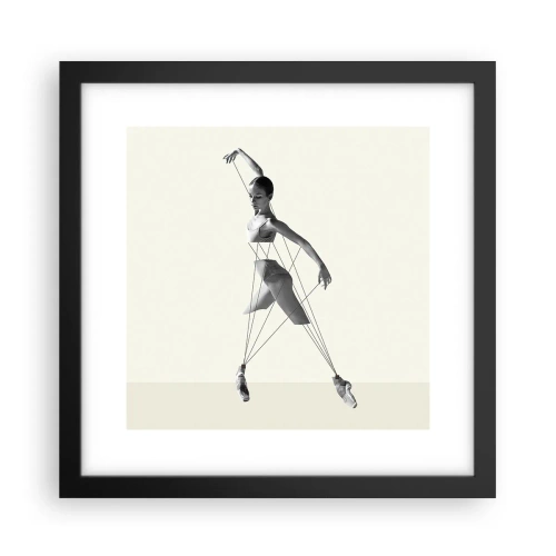 Poster in black frame - In the Theatre of the World - 30x30 cm