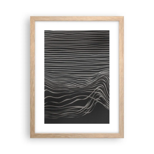 Poster in light oak frame - Rhythm and Accent - 30x40 cm
