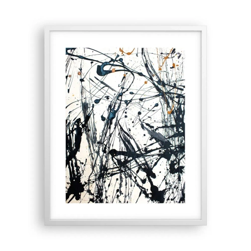 Poster in white frmae - Expressionist Abstract - 40x50 cm