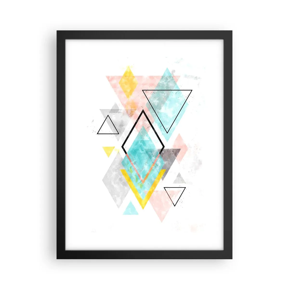 Poster in black frame - Geometric Play - 30x40 cm