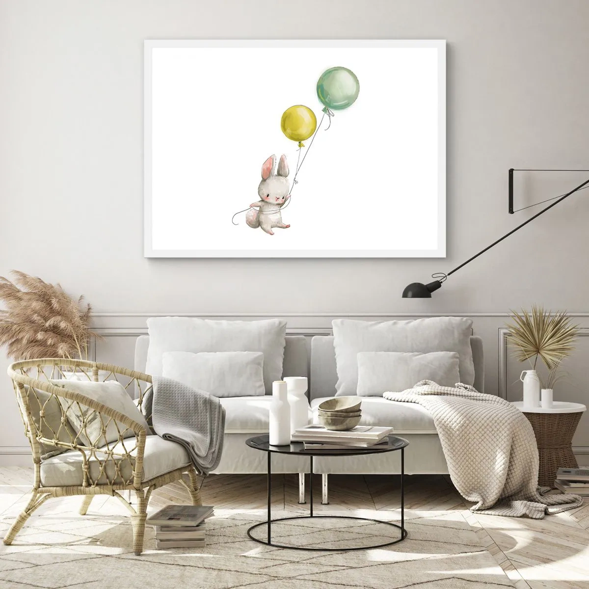 Poster in white frmae - I Will Fly Too! - 70x50 cm