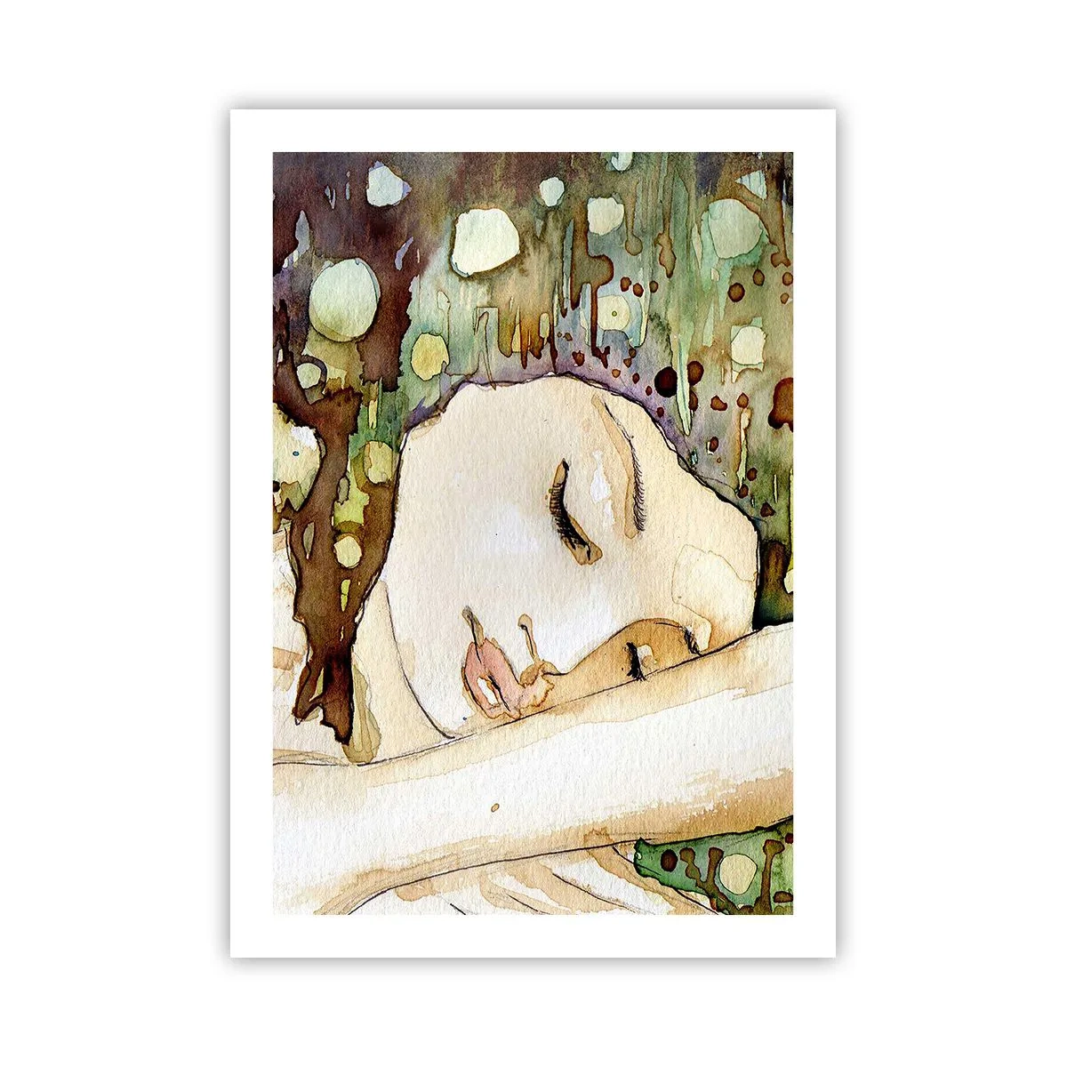 Poster - Emerald and Violet Dream - 50x70 cm