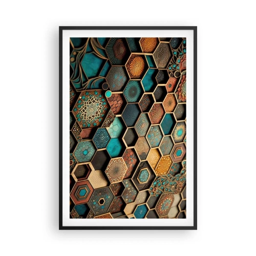 Poster in black frame - Arabic Ornaments - Variation - 61x91 cm