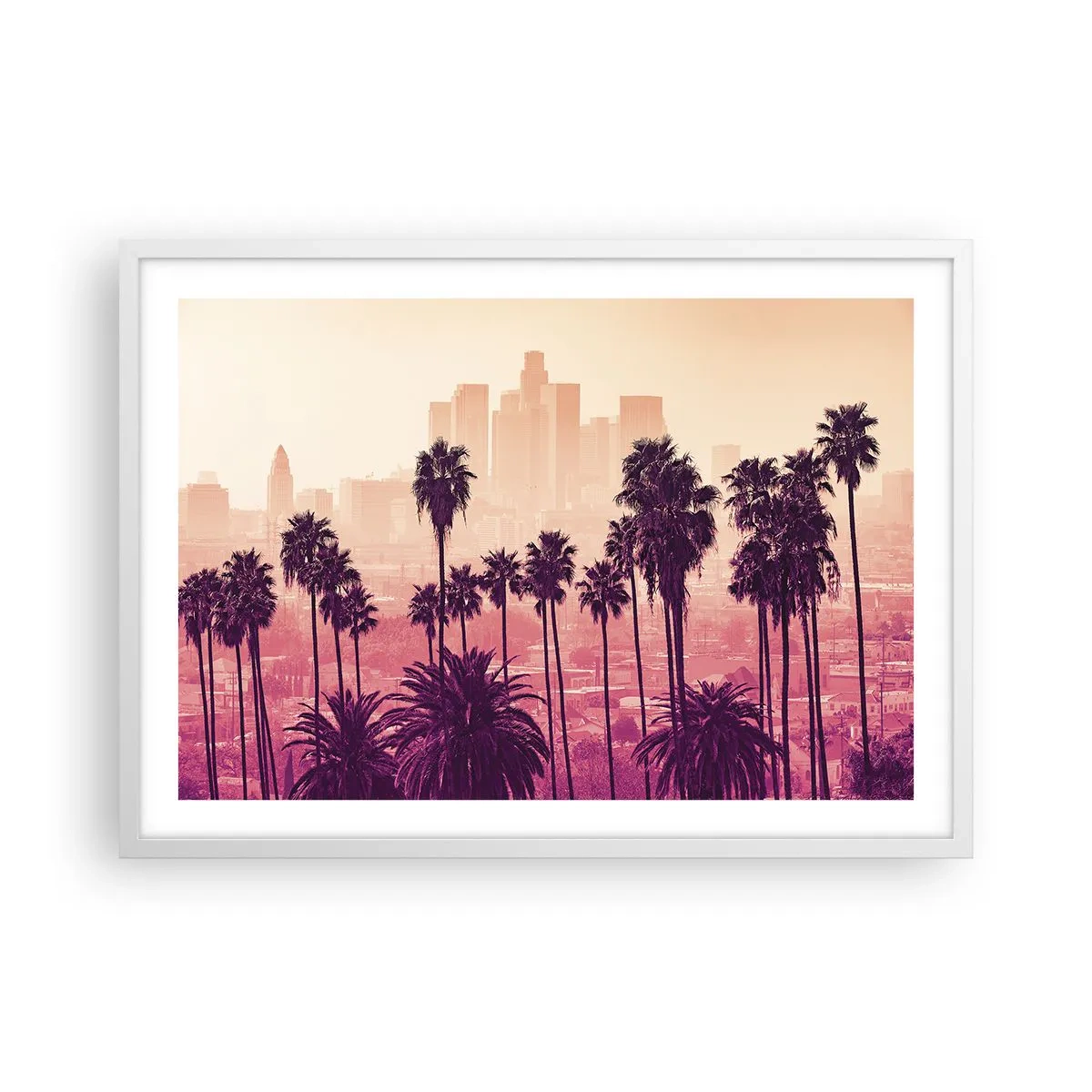 Poster in white frmae - Californian Landscape - 70x50 cm