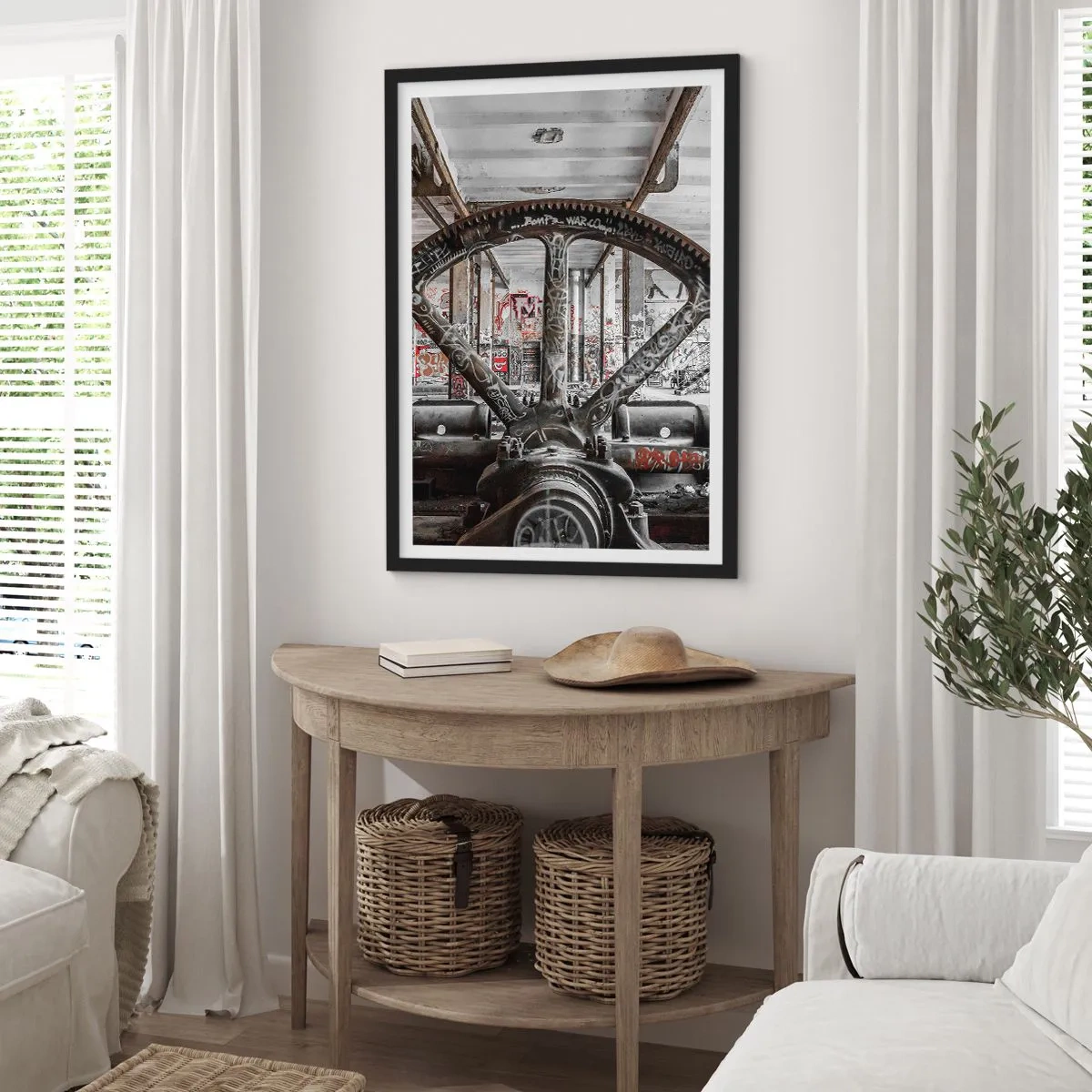 Poster in black frame - Secret Life of a Factory - 30x40 cm