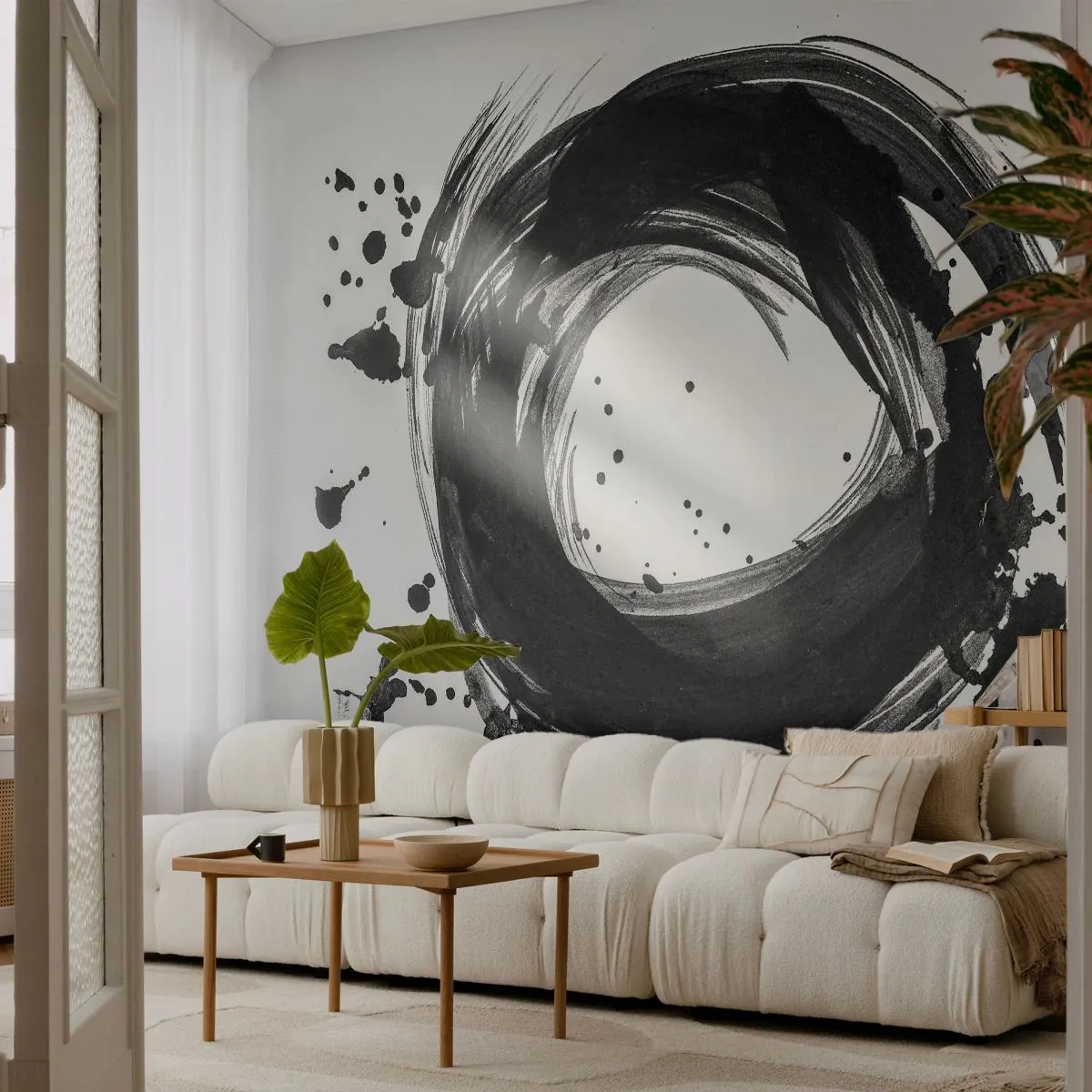Photo Wallpaper Premium Canvas - Whirl of Creation - Abstraction, Piece, Graphics - 300x210 cm