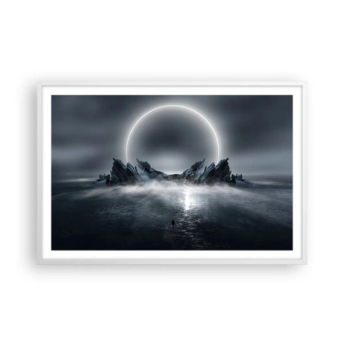 Poster in white frmae - The End of a Story - 91x61 cm