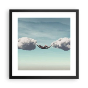 Poster in black frame - Blissful Moment - 40x40 cm