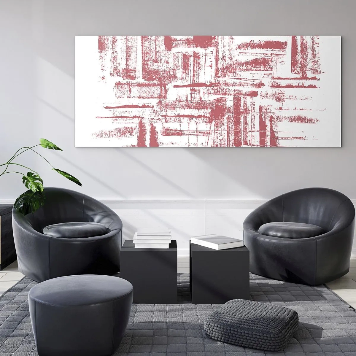 Glass picture - Red City - 100x40 cm