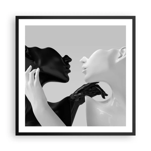 Poster in black frame - Attraction - Desire - 60x60 cm