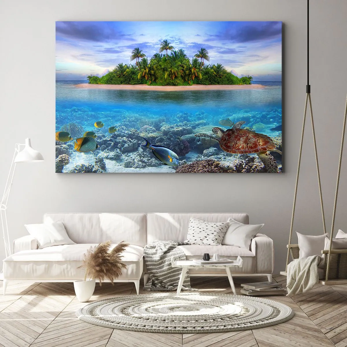 Canvas picture - Heavenly Island Invites You - 120x80 cm