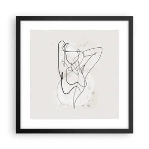 Poster in black frame - Art of Seduction - 40x40 cm