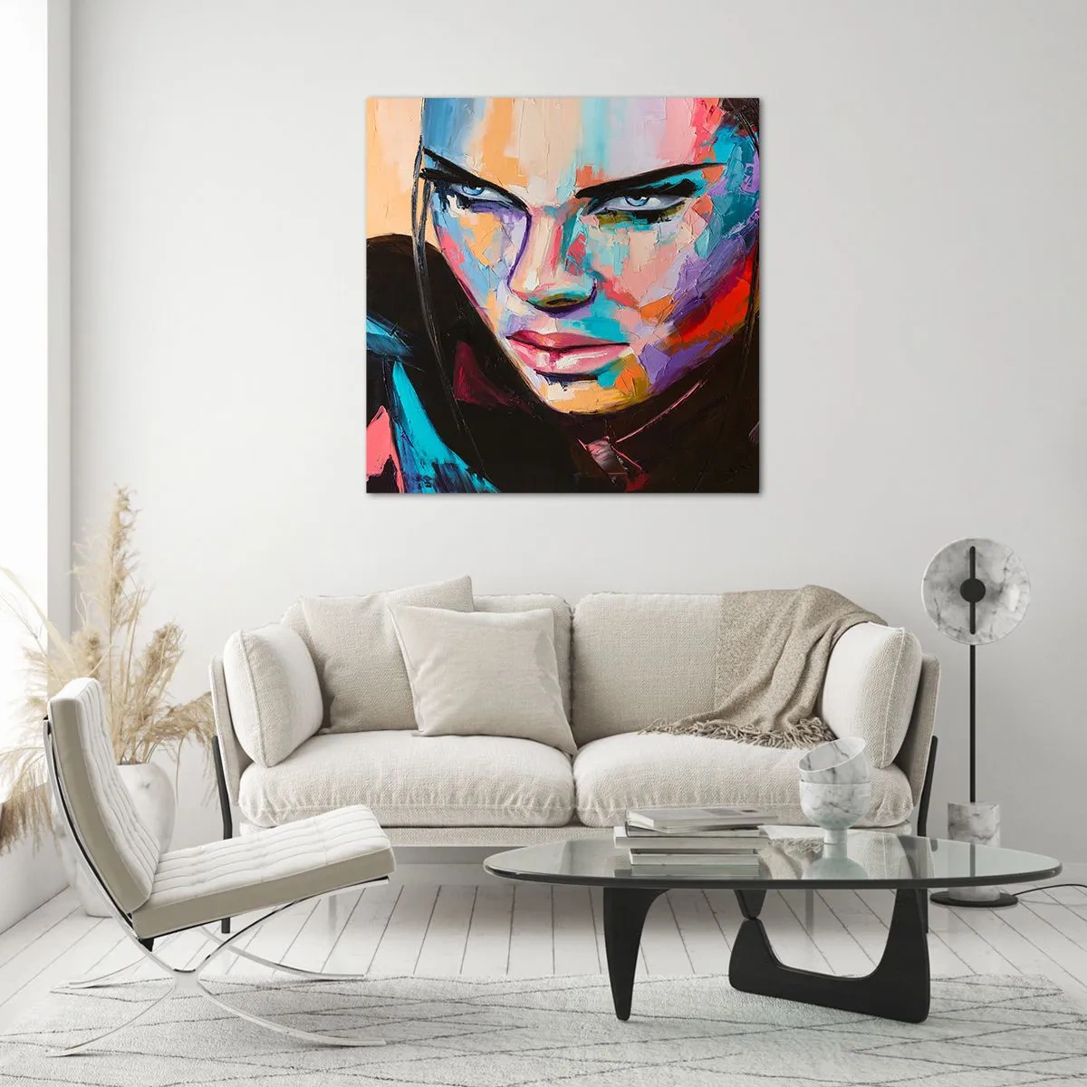 Glass picture - Wild at Heart - 30x30 cm