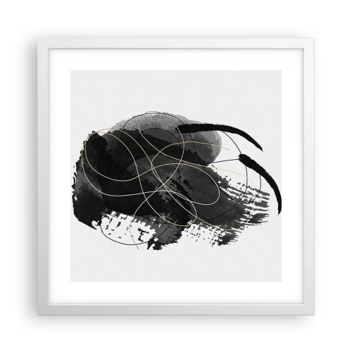 Poster in white frmae - Made from Black - 40x40 cm