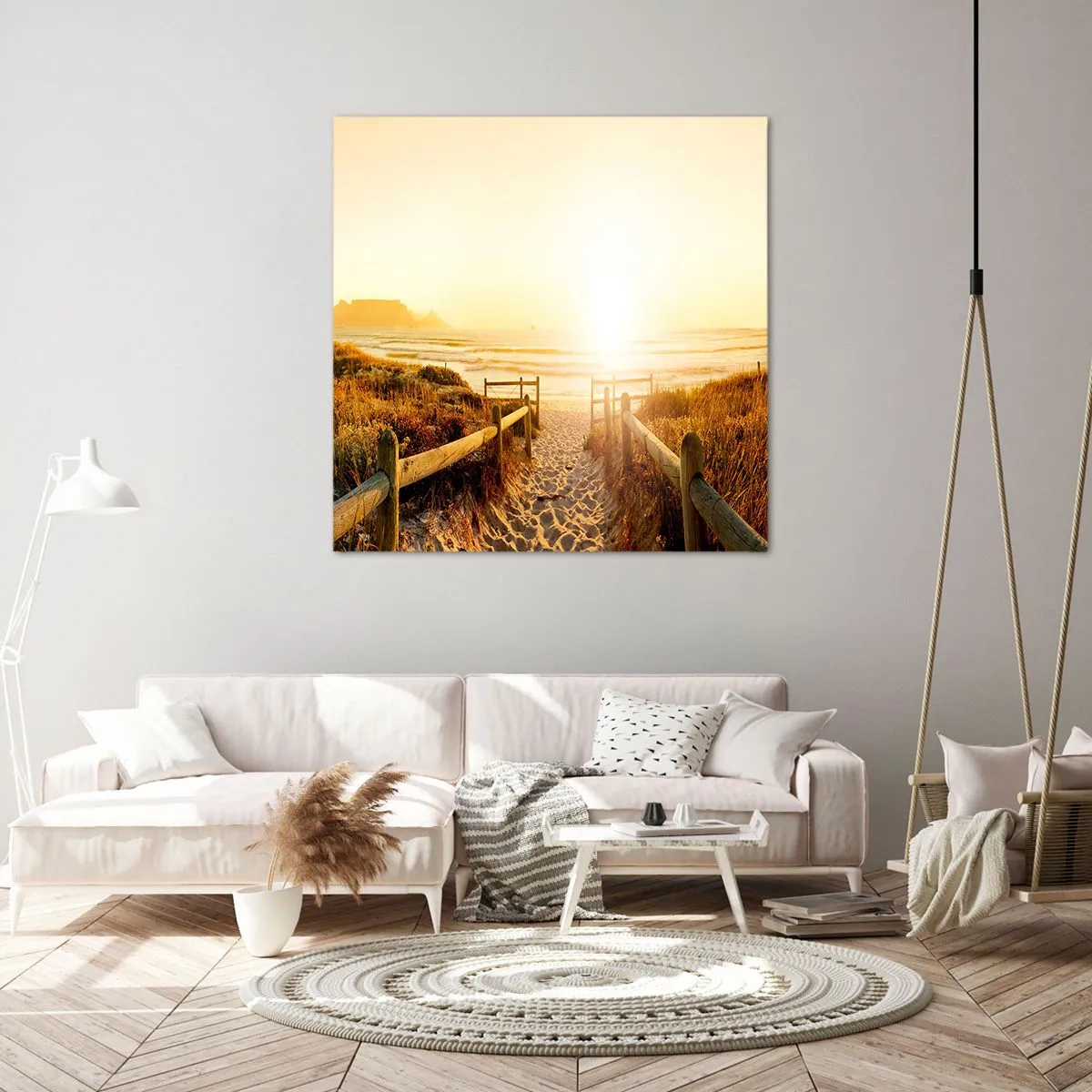 Canvas picture - Through the Dune, Towards the Sun - 50x50 cm