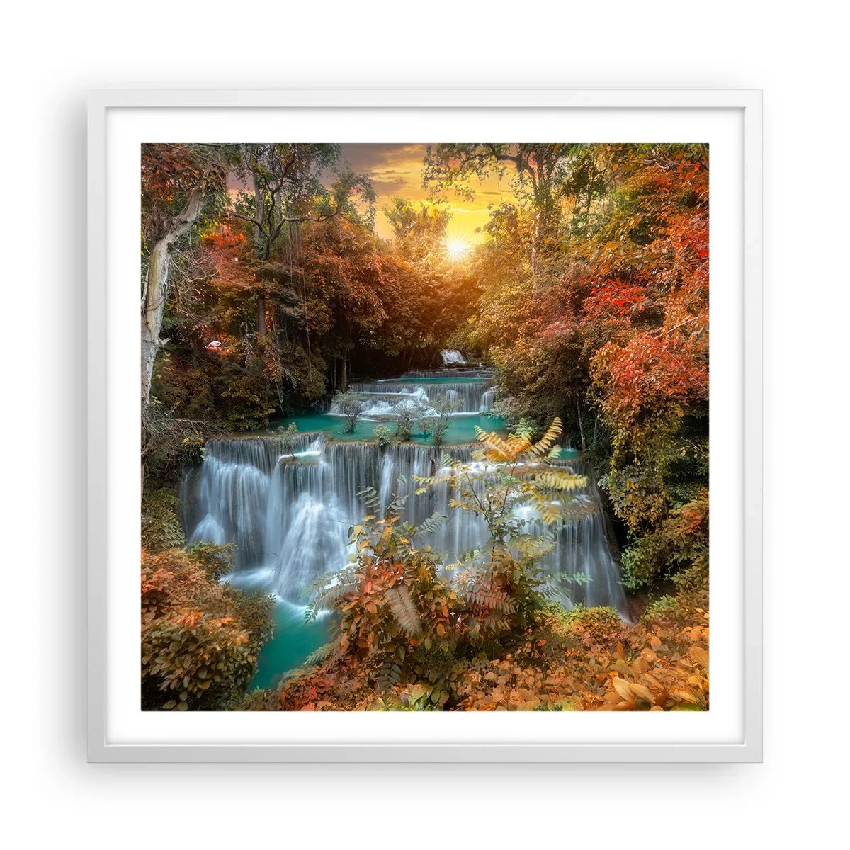 Poster in white frmae - Hidden Forest Treasure - 60x60 cm