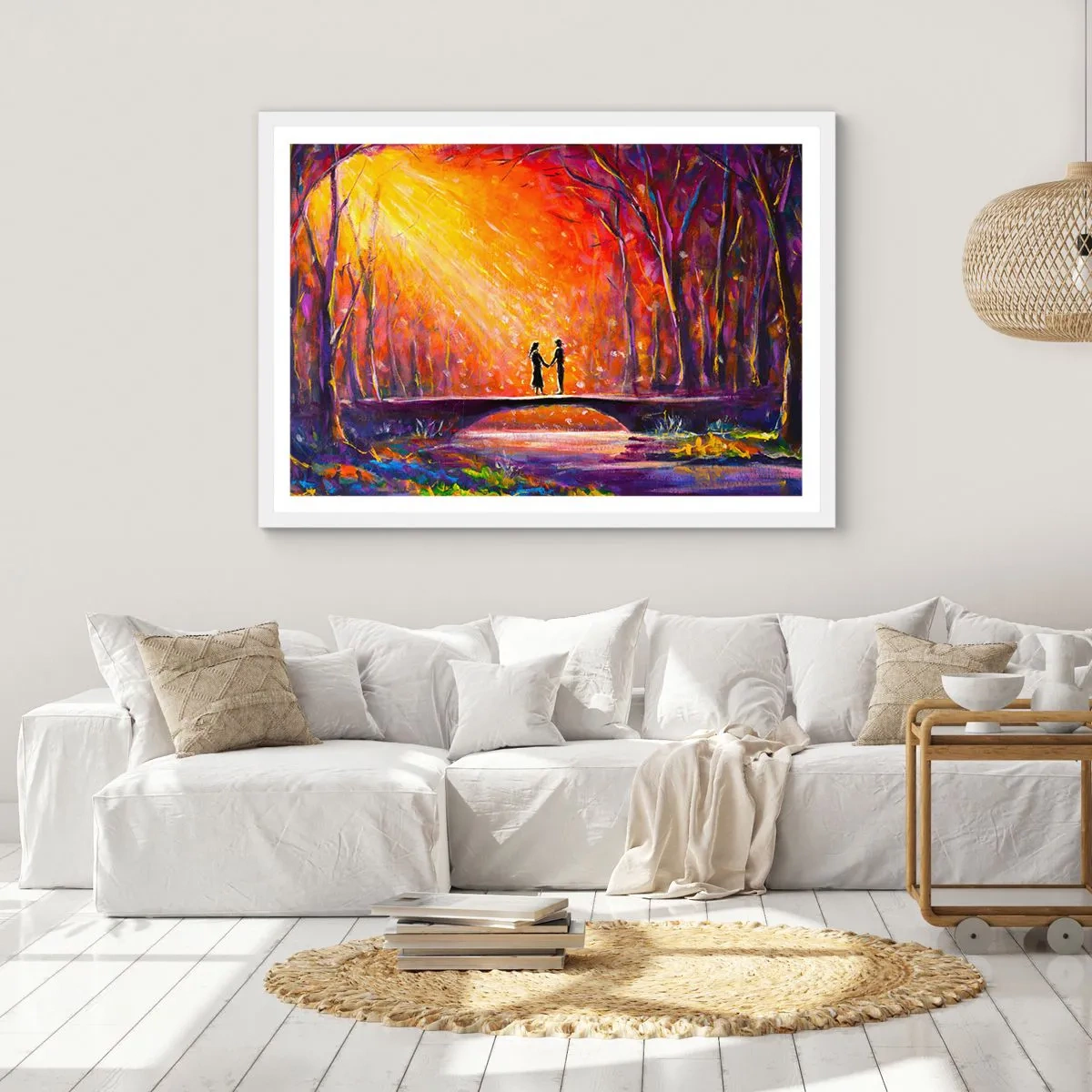 Poster in white frmae - Heaven Loves Them Too - 100x70 cm