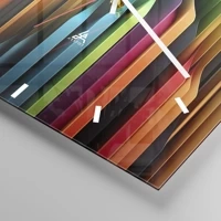 Clock face with lines