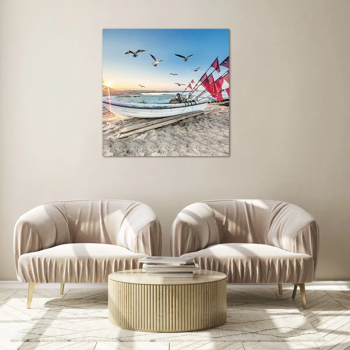 Glass picture - Deserved Rest - 60x60 cm