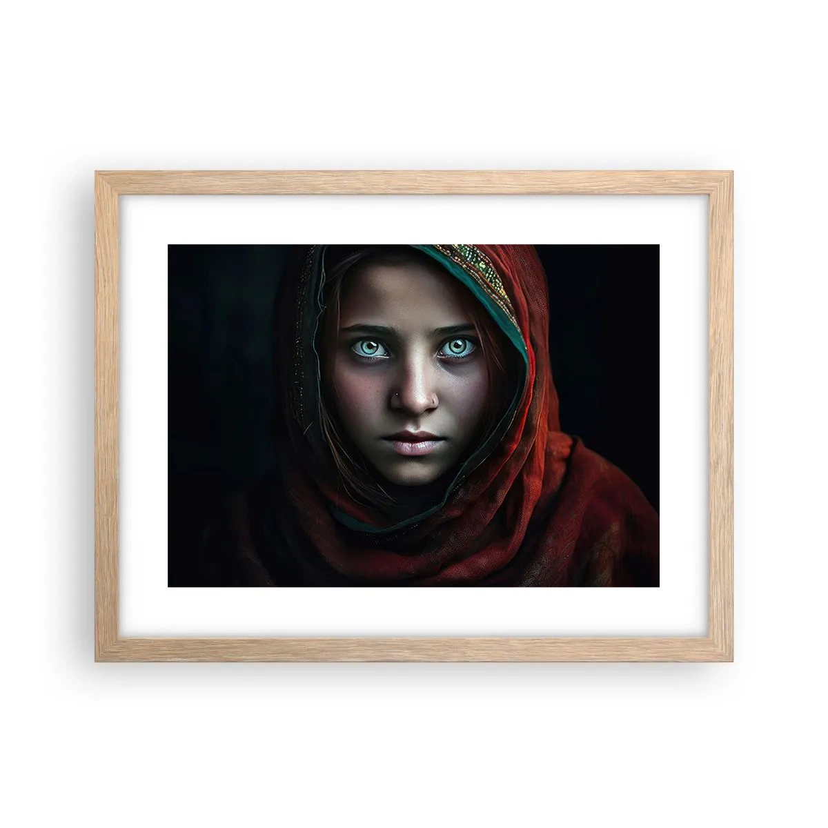 Poster in light oak frame - Eastern Princess - 40x30 cm