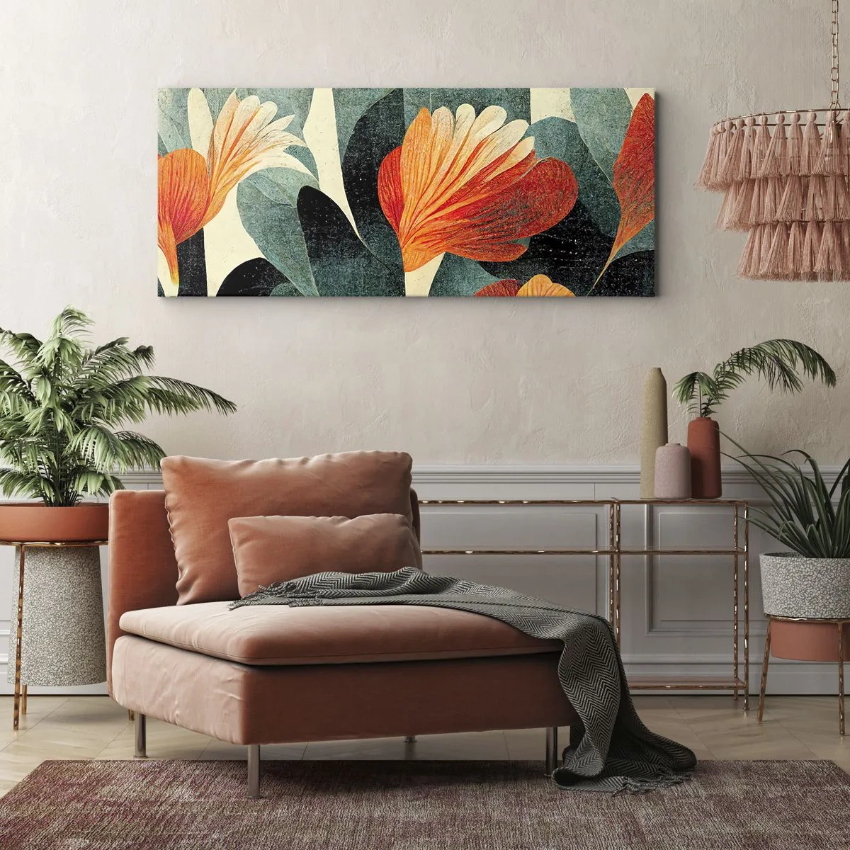 Canvas picture - Heat of the Tropics, Coolness of the Ground - 100x40 cm