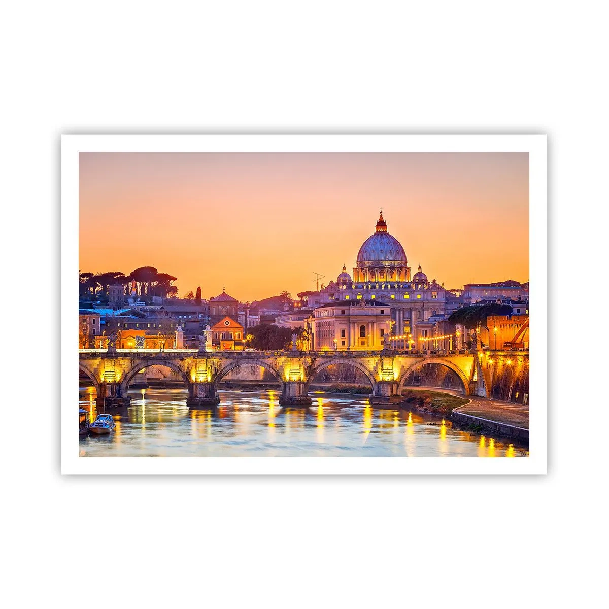 Poster - Twilight over Eternal City - 100x70 cm