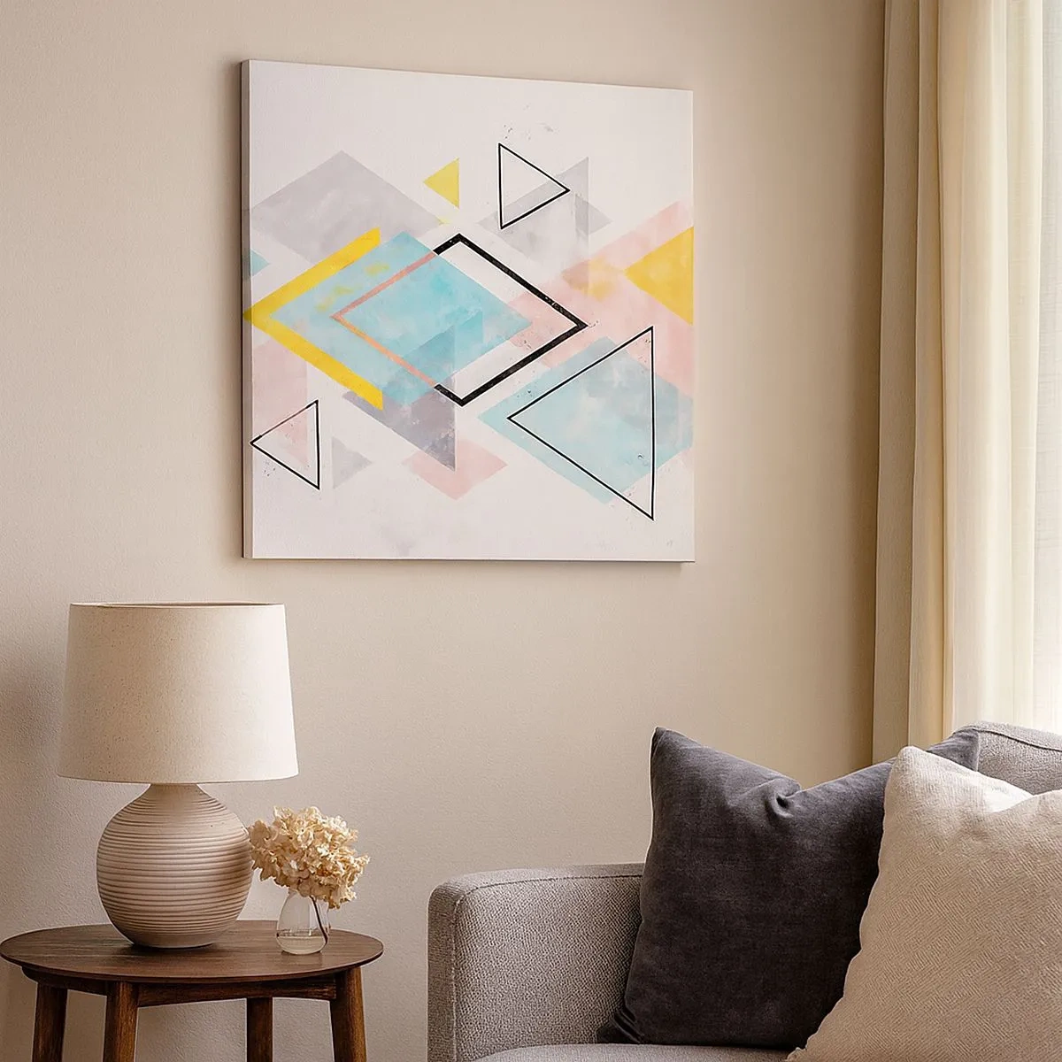Canvas picture - Geometric Play - 30x30 cm
