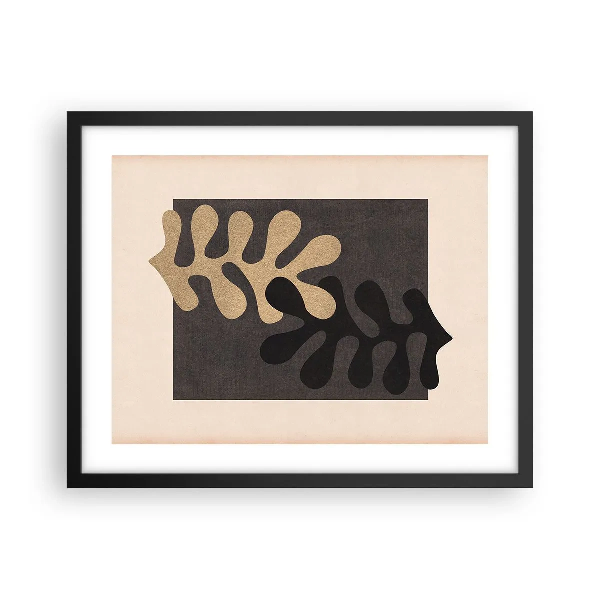 Poster in black frame - Absence and Completion - 50x40 cm