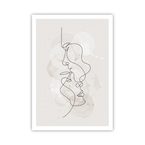 Poster - Tangled up in an Embrace - 70x100 cm