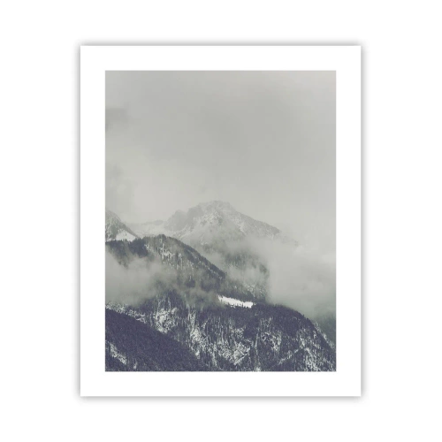 Poster - Foggy valley - 40x50 cm