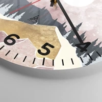 Clock face with numbers